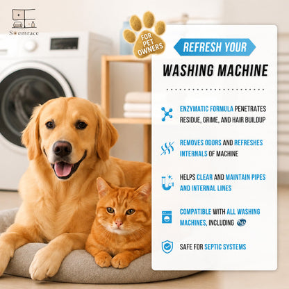 🔥Active Washer Cleaner Tablets – Powerful Deep Clean Without Harsh Chemicals, Safe for Families & Pets