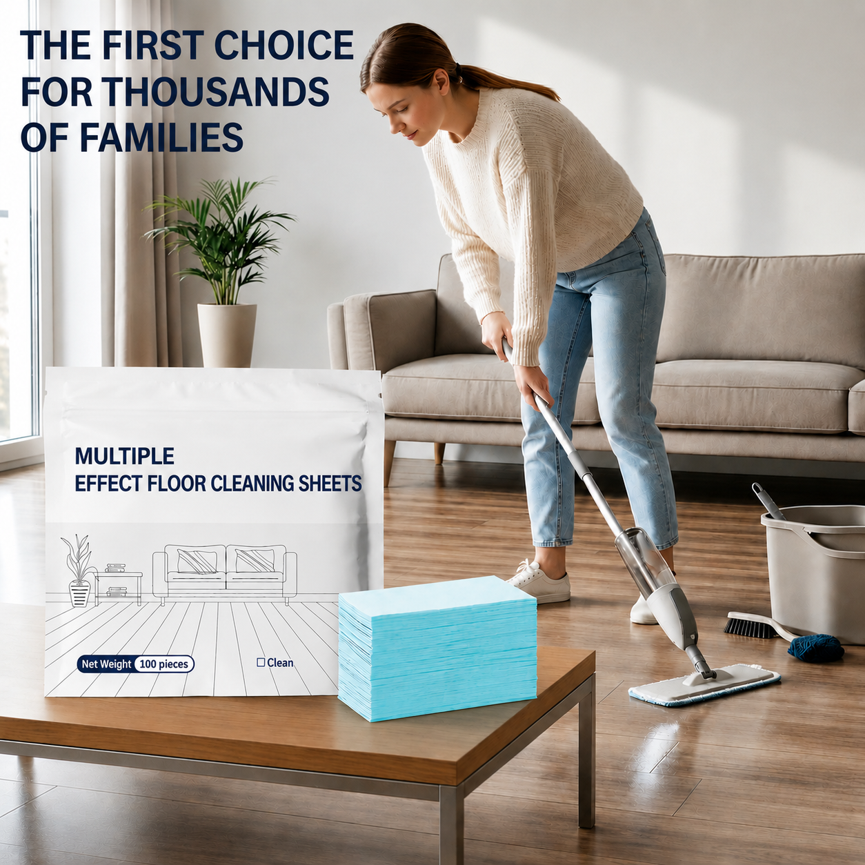 🔥 Multi-Purpose Floor Cleaning Tablets | Fast-Dissolving Formula, Powerful Stain Removal, Suitable for Hardwood, Tile, Laminate & More