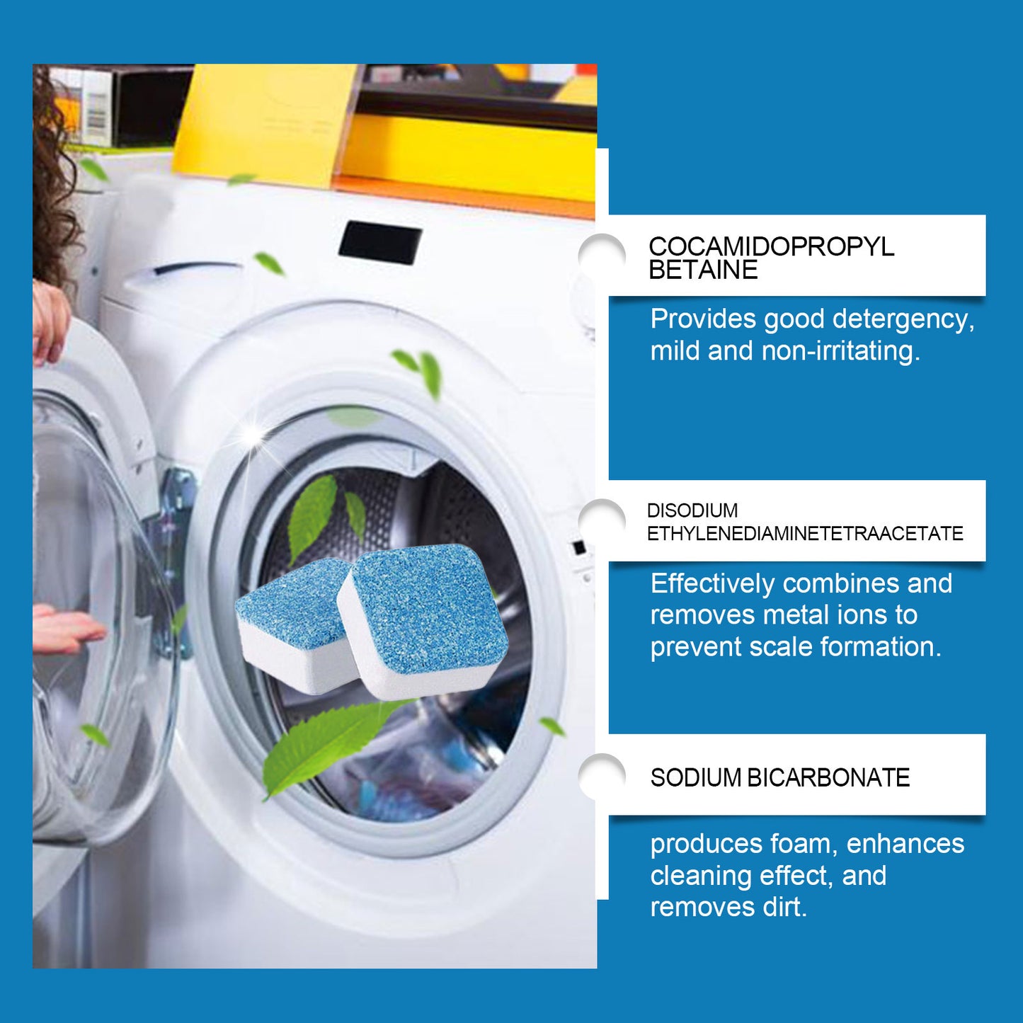 🔥Active Washer Cleaner Tablets – Powerful Deep Clean Without Harsh Chemicals, Safe for Families & Pets